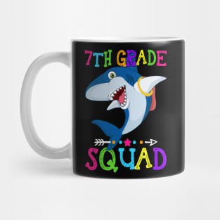 Shark Team 7th Grade Squad Teacher Back To School Mug